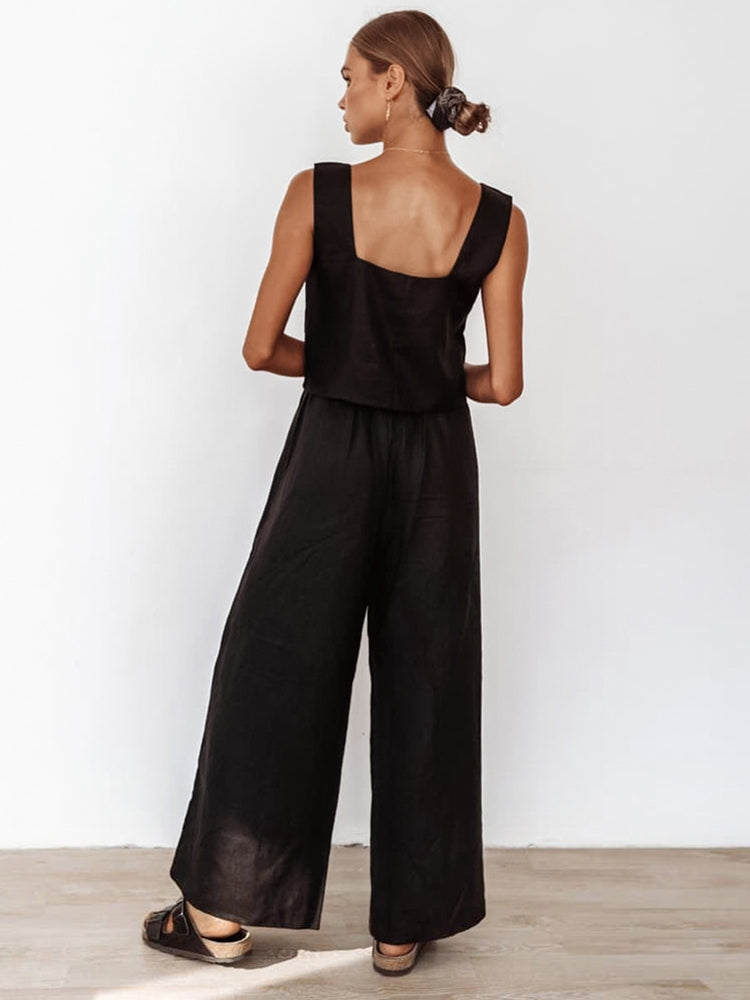 PANTALÓN DE PIJAMA 100% ALGODÓN NEGRO
