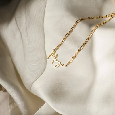 Collier personnalisable prénom chaine à maillon