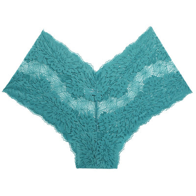 Short in pizzo con ricami floreali