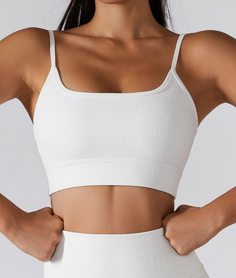 Reggiseno yoga con spalline sottili